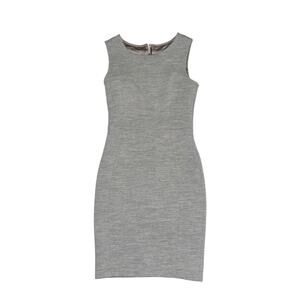 Jenni Kayne 100% Wool Sleeveless Dress Size 2 Gray Career Business
